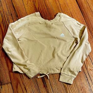 Adidas Beige Crewneck Sweatshirt
